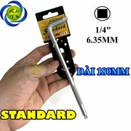 1/4 Standard L-shaped wrench, type 2 ends, 180mm long