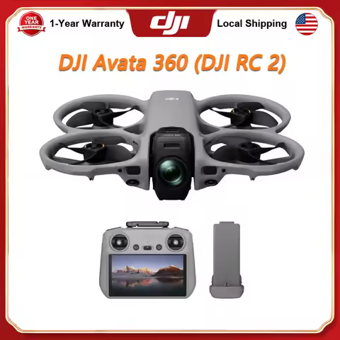 DJI Avata 360 (RC 2) Drones With 1-Inch 8K 360° Imaging for FPV & Aerial Filming, 360° Camera Drone 