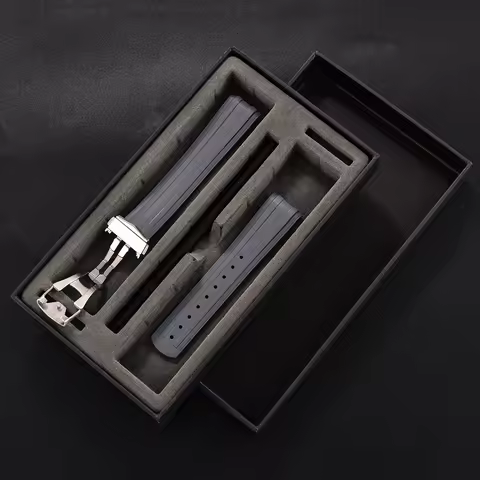 JWNSPA For 20mm Omega Seamaster 300 Rubber Strap PFAS-Approved Fluoroelastomer Multi-Color Options +