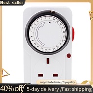 24-Hour Segmented Timer Switch-Energy-Saving Plug Timer Socket Kit-with Programmable Time Controller