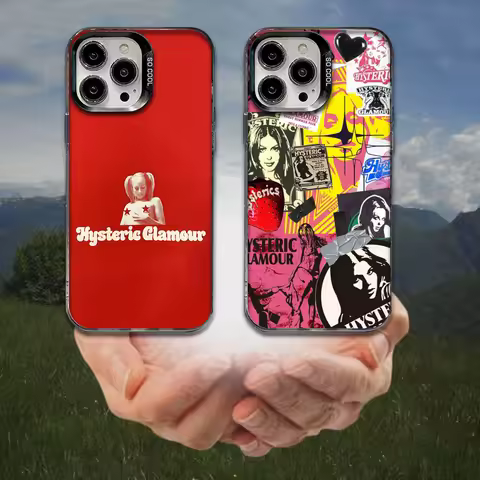Japanese Hysteric Glamour Phone Case For iPhone 16,15,14,13,12,11,8,7,Pro,Max,Plus,Mini,XS,SE Anti F