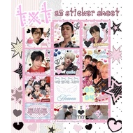 sticker kpop txt tomorrow x together kiss cut deco photo card phone case storage box decorative stic