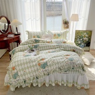 Cotong LACE COATED SHEET WITH 4 CORNERS