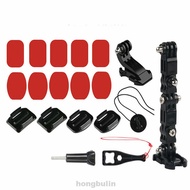 19 Pcs Camera Bracket Set Buckle Accessories Travel Riding Durable Motorcycle Helmet Chin Mount For GoPro Hero6