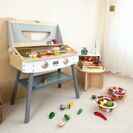 Children Kitchen Barbecue Grill Simulation Oven Skewers Baby Cooking Set Cooking Play House Boys Gir