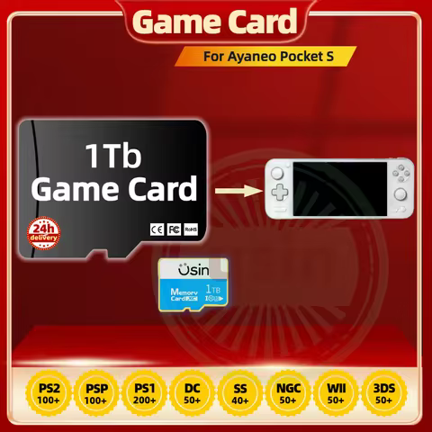 TF Game Cards For Ayaneo Pocket S AIR EVO Android Gaming Console Retro Playstation PS2 PSP PS1 3DS G