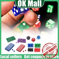 ​Dice Acrylic Transparent/​6-Sided Dice Toy Dice/16mm Red Yellow Dice Kit/Family Game Dice/Dice Shak