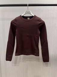 เสื้อยืดแขนยาวทรงสลิมฟิต FLORE FLORE เสื้อผ้าทำงานสไตล์เกาหลีสำหรับผู้หญิง ฤดูใบไม้ผลิและฤดูร้อน 202