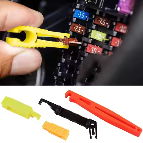 4 Pcs Car Fuse Clip Replacement Tool Car Fuse Puller Insertion Puller Vehicle Fuse Removal Tool