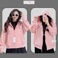 Áo Khoác Thun Nữ Chống Nắng Flower Form Lửng Chân Cua Cao Cấp Có Túi Trong Nón Rộng GINNY TL014