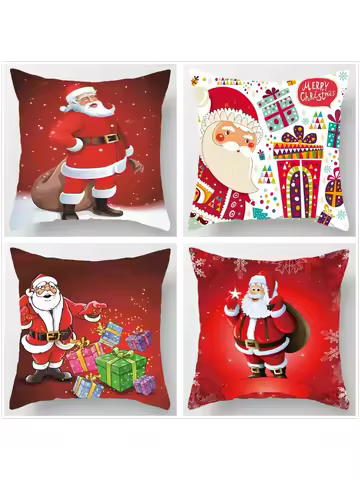 Christmas cushion set 45* 45cm pillowcase ornaments suitable for home Navidad Noel Christmass gifts 
