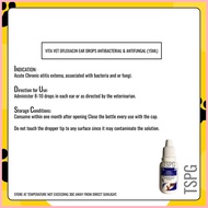 ۩ ◴ Vita Vet Ofloxacin Ear Drops Antibacterial & AntiFungal 15mL