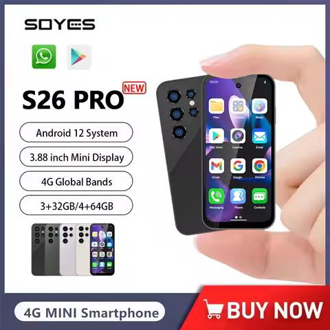 SOYES S26 Pro Mini Smartphone Android 12 Global 4G Band 3.88 inch IPS 3GB+32GB/4GB+64GB Mobile Phone