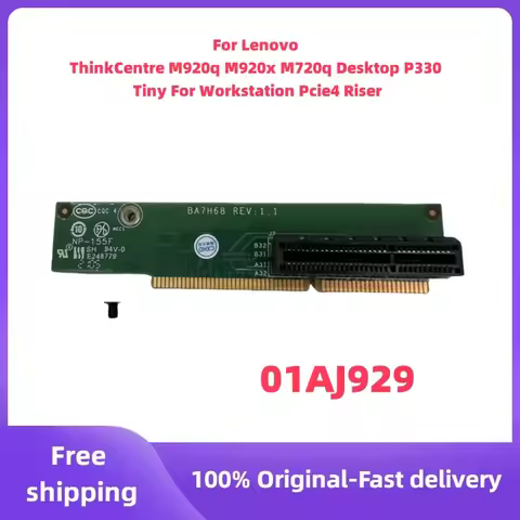 For Lenovo ThinkCentre M920q M920x M720q Desktop P330 Tiny For Workstation Pcie4 Riser 01AJ929