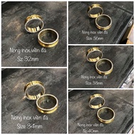 GOLD SZ TO 32-40MM STONE EARRINGS