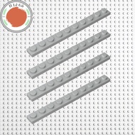 Combo of 4 light gray flat 1x10 tiles