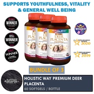 (BUNDLE OF 3) Holistic Way Premium Deer Placenta