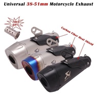 【In stock】Universal 51mm Motorcycle Exhaust Modify Muffler DB Killer Carbon Fiber Silencer For MT 07