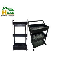 B a RU Floor Shelf with Wheels Multipurpose Storage Shelf Kitchen Shelf Trolley Shelf 4 Ch-003