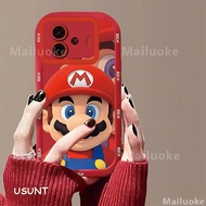 เคส Z9 5กรัม IQOO เคส Z9X IQOO Z9เทอร์โบการ์ตูนน่ารักแฟชั่นมาริโอเคสโทรศัพท์รวมทุกอย่างนิ่มทนทานป้อง