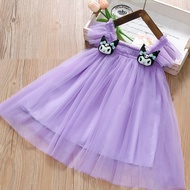 kids Girl Dress Kuromi Gauze Skirt Birthday Princess Dress Kids Girl  Kids Girl clothes baju Kids Gi