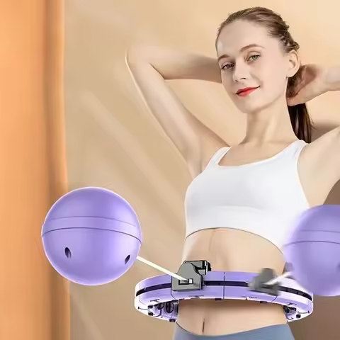 Adult Smart Hula Hoops with Removable Magnetic Massage Weighted Exercise Hoop for Fat Loss Detachabl