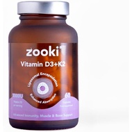 Zooki Liposomal Vitamin D3 + K2 3000IU Capsules, High Strength Vitamin D Supplements, Immune Bone Mu