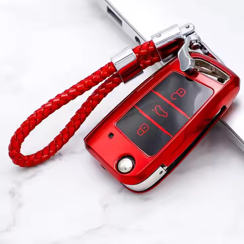 Car Key Case Cover Bag Keychain for VW Volkswagen MK7 Golf 7 Tiguan MK2 for Seat Ibiza Leon FR 2 Ate