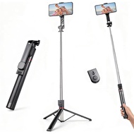Tripod Telefon 71" untuk Selfie Stick bagi iPhone dan Telefon Android, Penyangga Tripod Telefon Bimb