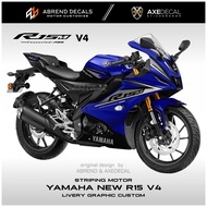 Custom Graphic R15 V4 Striping Decal Yamaha R15M Motorcycle Sticker/ Design Variations Stock Decals 