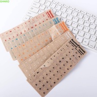 GHNRO Keyboard Letter Sticker For PC Laptop Accessories English Hebrew Korean Dust Protection Langua