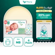 Offspring Fashion Baby Diapers Tape Newborn (336pcs) [6 Packs]
