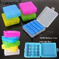 CARNATIOGV Battery , Coloful 4 AA AA 18650 Battery Box,  Anti-slip Plastic Rechargeable Battery Cont