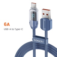 Toocki 66W siêu sạc Loại C Dây Nhanh Chóng Sạc Cho Huawei P40/Huawei Y7A/P30/P30 Pro/ P20/ P20 Pro/