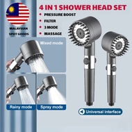 High Pressure Shower Head Handheld Shower Head Bathroom Pressurized Massage Shower Head Universal Filter Element 3 Mode