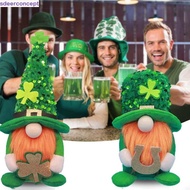 SDEERCONCEPT Leprechauns Doll Ornament, Creative St Patrick's Day Guardian of Ireland Dwarf Doll, Ha