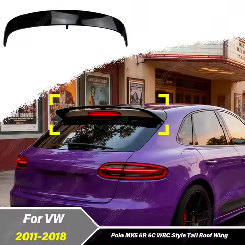 For Volkswagen Polo MK5 6R 6C WRC Style 2011 2012 2013 2014 2015 2016 2017 2018 Automobile Rear Roof