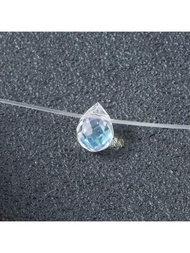 50入組10*8毫米涙型水晶球珠,閃亮迪斯科玻璃珠,適用於手工製作diy手鍊項鍊材料