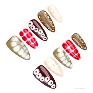 Hạnh nhân ngắn Forman False móng tay sơn móng tay đầy màu sắc đầy màu sắc JS-043-VN