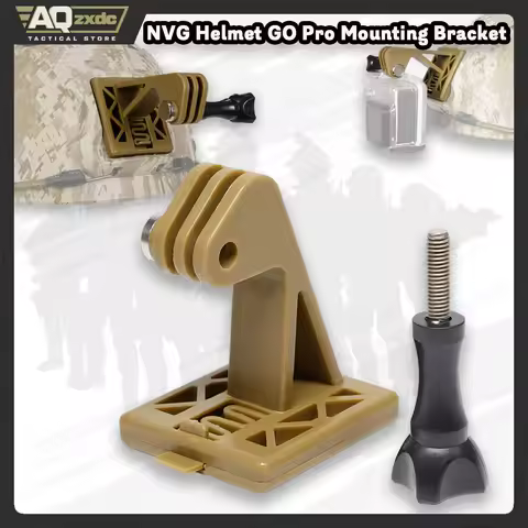 AQzxdc Tactical NVG Helmet Action Camera Mounting Base Bracket for Excavator ARM Mount NVG Helmet Ac