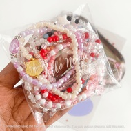 Elastic bead bracelet| Cute Korean/KPOP Aesthetic Beads Set for Girls| Marketday Gift Ideas