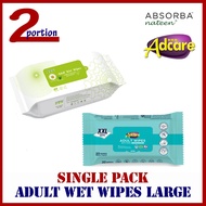 ★Large Sheet★ Adcare / Absorba Adult Wet Wipes - 20s/40s