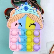 Pop It Bag/Cute Rainbow Sling Bag/Unicorn Bag/Hellokitty/Micky Mouse/Girls/SpongeBob/Cloud/Ratu FK L