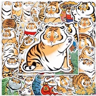 Adorable fat tiger sticker