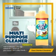 Pine Gel Serbaguna DESANS 1L – Untuk Tandas, Dapur, Sangkar Kucing & Lantai. Anti Bau & Bakteria