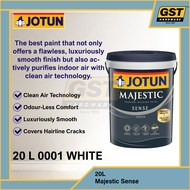 20L Jotun Paint Majestic Sense Interior White Paint Sheen Semi Gloss 000 White Cat Putih