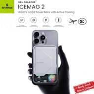 Sharge ICEMAG 2 Power Bank Magnetic 10000mAh Wireless Fast Charge 30W With Active Cooling Fan