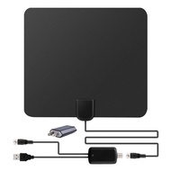 TV Antenna HDTV Flat HD Digital Indoor Amplified 50-Mile Range