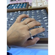 CBN SILVER FLOWER RING CC201