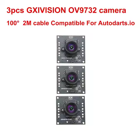 GXIVISION 3PCS Camera Module IMX179 / OV9732 100 Degree 30fps 2M Cbale No Distortion,Compatible For